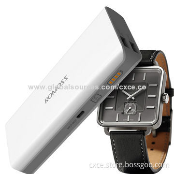 Emergency Charger, 15,000mAh Lithium-ion Battery, Dual USB, Small Size, Plastic Cover